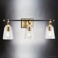 thumbnail image 3 of Luxury Classic Bath Light, Small Size: 9.125''H x 6.625''W, with Traditional Style Elements, Vintage Brass Finish, UHP4945 from the Norfolk Collection by Urban Ambiance, 3 of 5