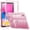 Pink, variant on Sparkling Clear Anti-Drop Case with Stand for iPad 10th/11th Gen