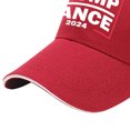 thumbnail image 2 of Trump Vance 2024 Sombrero Bordado Papá Ajustable para Hombres Mujeres () Rojo, 2 of 8