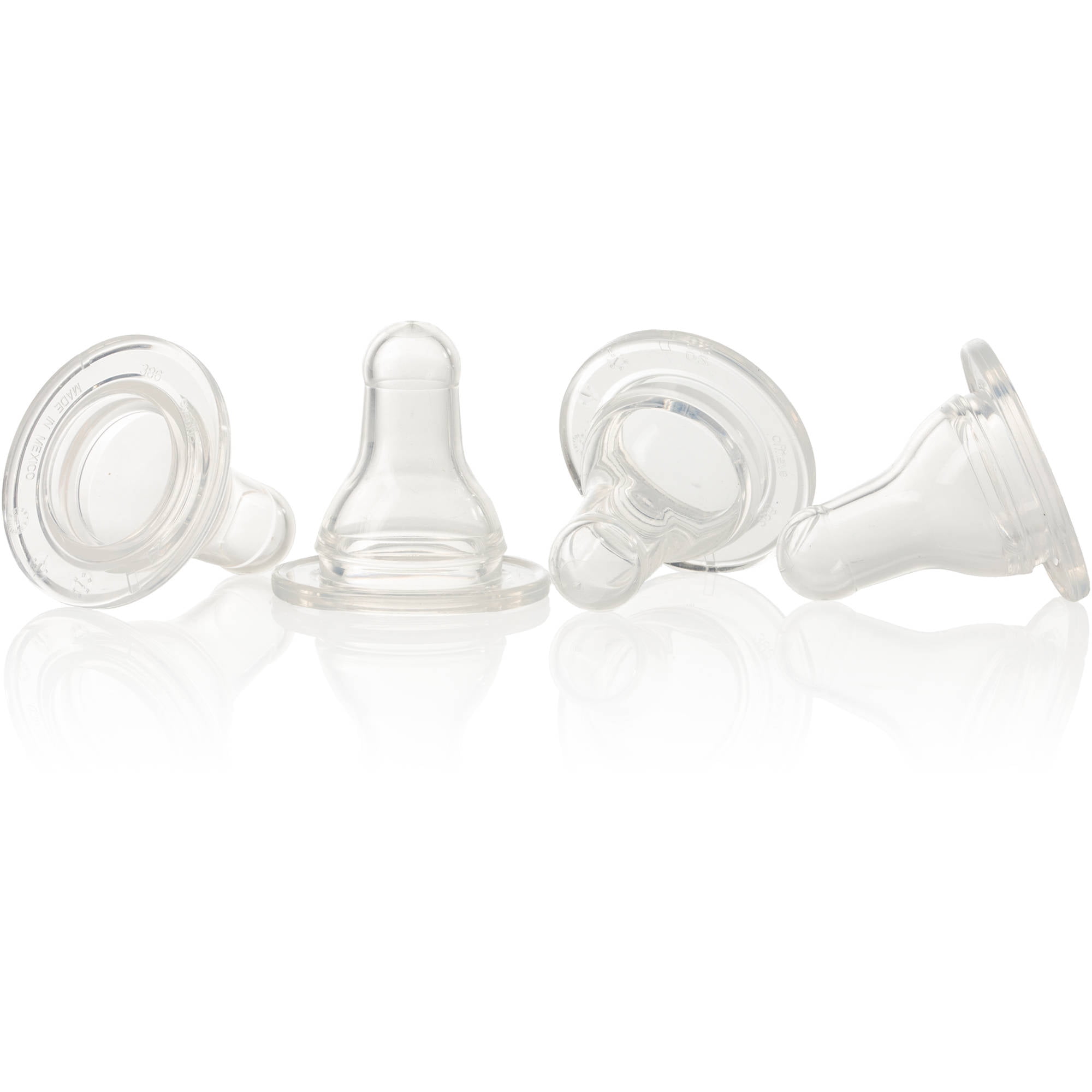 Evenflo Feeding Classic Standard Neck BPA-Free Silicone Slow Flow Nipples - 0 Months+, 4 Pack