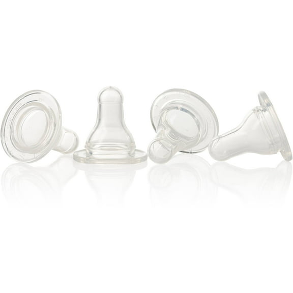 Evenflo Feeding Classic Standard Neck BPA-Free Silicone Slow Flow Nipples - 0 Months , 4 Pack