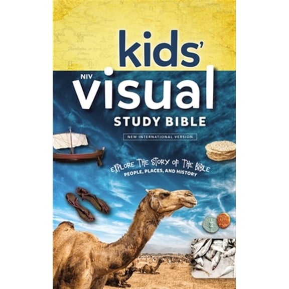Pre-Owned Niv, Kids' Visual Study Bible, Hardcover, Blue, Full Color Interior: Explore the Story of the Bible---People, Places, and History (Hardcover) 0310758602 9780310758600