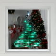 thumbnail image 4 of Northlight LED Lighted Christmas Tree Window Silhouette Decoration - 12.5" - Green Lights, 4 of 7