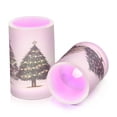 thumbnail image 7 of Yayeee Flameless Candles with Remote Flickering Battery Operated Multi Color Changing, Cartoon Christmas Trees, 7 of 7