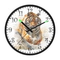 thumbnail image 2 of Voice Activated Clock with Glow Light 12 Inch Large Silent Wall Clock Battery Operated for Home Decor Tiger in Action, 2 of 8