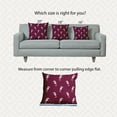 thumbnail image 6 of 20" x 20" Simply Daisy Sea Horses Indoor/Outdoor Pillow, Maroon Red Qty 1, 6 of 6