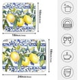 thumbnail image 5 of Lemon Olive Tree Italian Tile Dish Drying Mats for Kitchen Counter, 18x24 inch Drying Dishes Absorbent Microfiber Dish Drainer Mat Rack Pad Fast Dry, 5 of 8