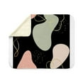 thumbnail image 4 of CafePress - Aesthetic Boho Geometric Abstract Shapes Pattern - Sherpa Fleece Throw Blanket 60" x 50", 4 of 5