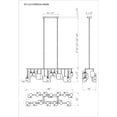 thumbnail image 2 of 49038-019 Eurofase Lighting Cornice - 70W 14 LED Chandelier-15.25 Inch Tall and 19 Inch Wide, 2 of 2