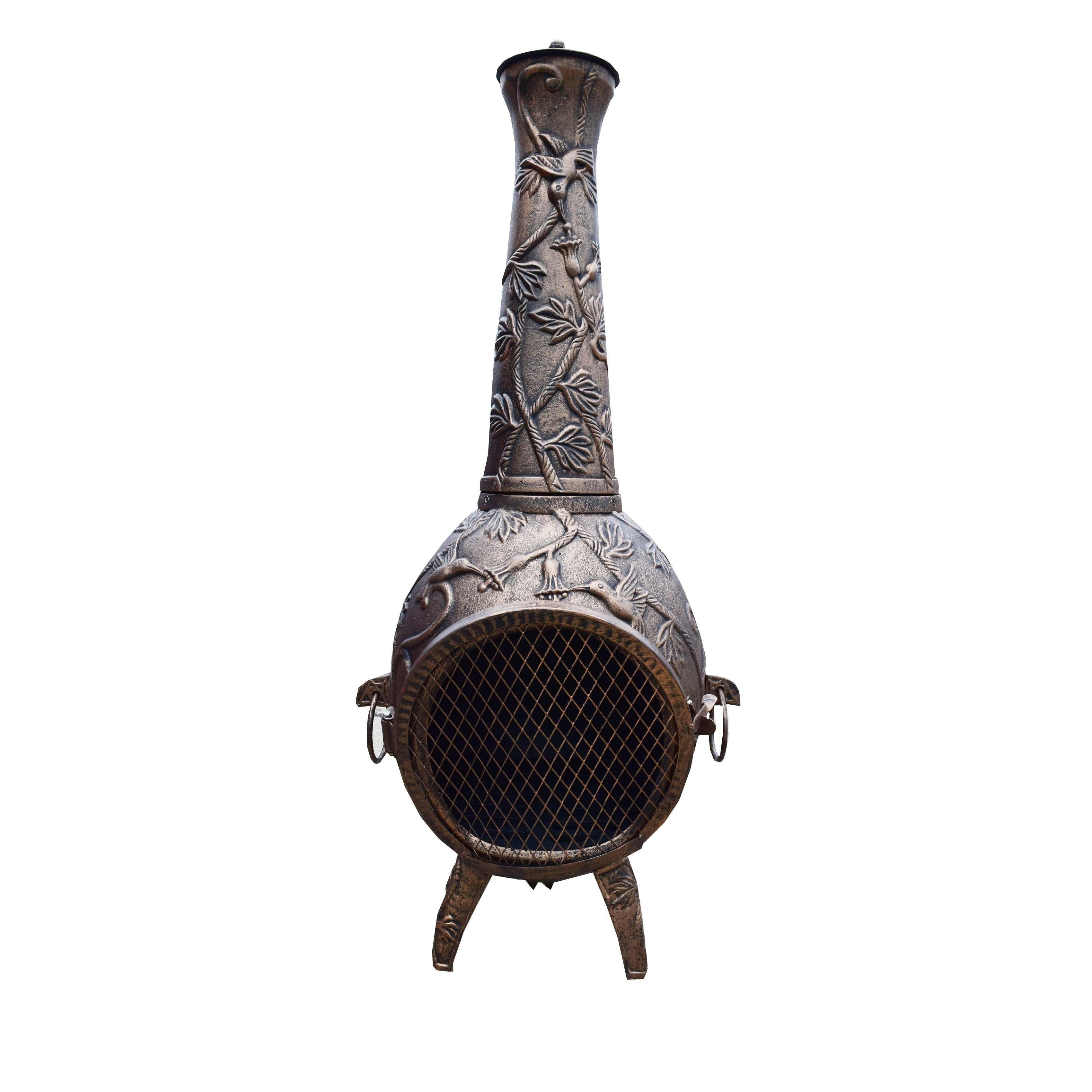 Oakland Living Corporation 45-inch-tall Lattice Chiminea by Overstock