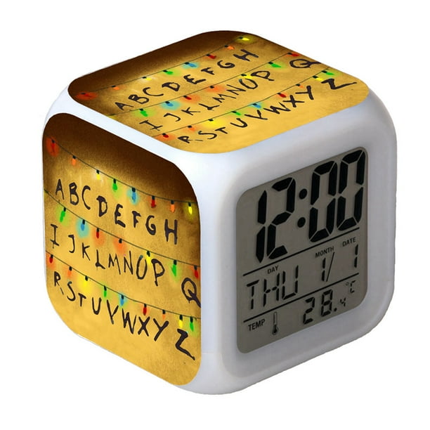 TIMPCV Strange Tale Colorful Alarm Clock Mute Color Changing Light LED
