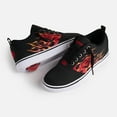 thumbnail image 4 of Heelys Girls Wheeled Footwear Skate Shoes Black Red Flames Size 0 HEEL PRO 20, 4 of 5
