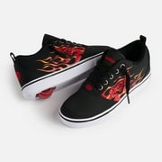 Heelys girls Wheeled Footwear Skate Shoe 0 BLACK/RED FLAMES