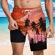 thumbnail image 5 of Pantalones Cortos para Hombre Cintura Elástica con Bolsillos, Forro de Impresión de Moda Casual para la Playa, Al Aire Libre Y el Uso Diario, 5 of 6