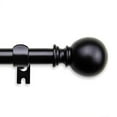 thumbnail image 2 of Home Window Decorative Luna Curtain Rod 84-120 inch - Black, 2 of 3