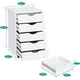 thumbnail image 2 of PetFurnishn  Home Office File Cabinets Wooden File Cabinets for Home Office Lateral Cabinet Wood Cabinet Mobile Mobile Storage Filing Storage Drawer White 5 Drawer, 2 of 18
