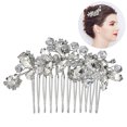 thumbnail image 1 of Bridal Hair Comb Vintage Rhinestones Hair Side Comb Wedding Hair Accessories, 1 of 10