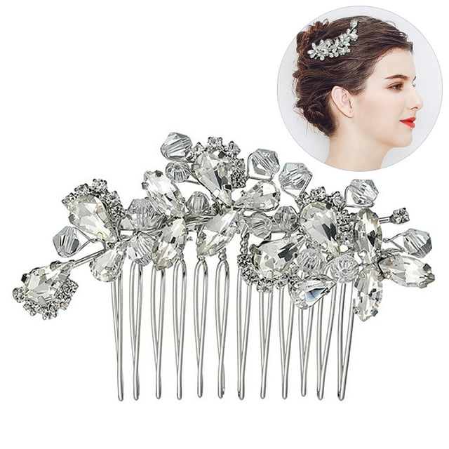 Bridal Hair Comb Vintage Rhinestones Hair Side Comb Wedding Hair Accessories