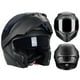 thumbnail image 5 of Casco Integral Abatible para Motocicleta MOCOERL Mate Negro Certificado Dot Doble Visera para Hombre, 5 of 9