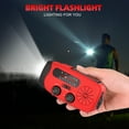 thumbnail image 6 of Emergency Hand Crank Radio,7400mWh AM/FM/NOAA Solar Radio with USB Charged and LED Flashlights for Hurricane, 6 of 6