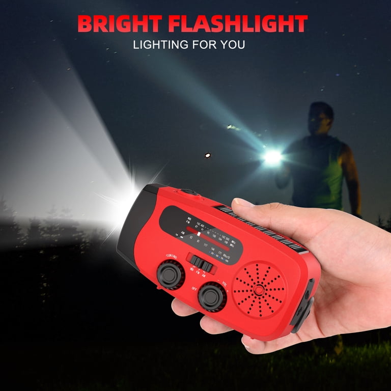 Greadio Emergency Hand Crank Radio with Solar Charging photo 6