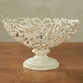 thumbnail image 2 of Openwork Decorative Centerpiece Bowl Only Ivory/Gold Centerpiece Bowl Only, 2 of 5