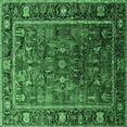 thumbnail image 1 of Ahgly Company Indoor Square Oriental Emerald Green Traditional Area Rugs, 3' Square, 1 of 4