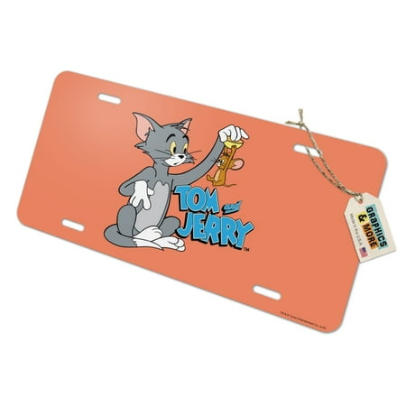 Tom and Jerry Best Friends Novelty Metal Vanity Tag License