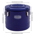 thumbnail image 2 of ZhdnBhnos 30L Commercial Insulated Bucket Food Warmer Soup Carrier Beverage Cooler Ice Bucket Soup Container, 2 of 19