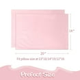 thumbnail image 4 of 2 Pack Organic Cotton Toddler Pillowcase/Travel Pillowcase 14x20 Inches with Envelope Closure - Soft & Breathable Children Pillow Case Cover Solid Pink, 4 of 7