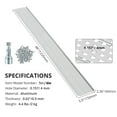 thumbnail image 3 of Garvee Gutter Guard 5 inch 52FT,Aluminum Gutter Cover System,Easy DIY Leaf Guard for Gutters fits Any Roof Gutter Type,Easy Installation,Silver, 3 of 9
