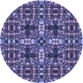 thumbnail image 1 of Ahgly Company Tapis Rond Lavable en Machine Intérieur Transitionnel Violet, 3 Pieds Rond, 1 of 7