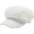 thumbnail image 7 of CoCopeaunts Lamb Wool Newsboy Cap Fashion Warm Artist Painter Hat Solid Vintage Octagonal Beret Hats for Women Visor Cap, 7 of 7
