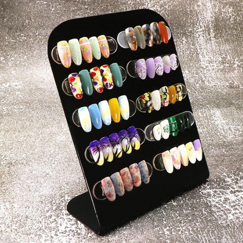 Nail Tips Art Display Stand Board Magnet Adsorption Detachable Color Card  Nail Color Showing Shelf Nail Gel Polish Display Stand