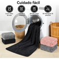 thumbnail image 4 of Toallas de baño Grandes para Cuerpo, 2 Piezas Juego de Toallas de Microfibra Ultra Suaves y Secado Rápido para Baño, Playa, Piscina, Gimnasio, SPA (Negro), 4 of 4