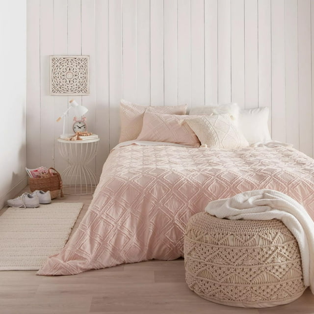 Bouclair Pink Obra - Duvet Cover Set Double