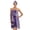 Purple Flower Pattern, variant on Iauyy 100% Coral Fleece Bath Towel Set - Soft Absorbent & Quick Dry Hair Drying Towels - Blonde Woman,59.8x31.5in