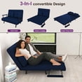 thumbnail image 5 of Timbernest 5-in-1 Convertible Sleeper Chair, Futon Sofa Couch Bed for Living Room, Space Saving, Blue, 5 of 15