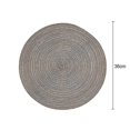 thumbnail image 2 of Round Placemats Farmhouse Boho Placemats Cloth Placemat Rustic Woven, 2 of 5