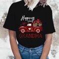 thumbnail image 2 of Pompotops T-Shirts à Col Rond pour Femmes Imprimé Fête des Mères T-Shirts à Manches Courtes Blouse Tops, 2 of 7