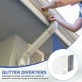 thumbnail image 5 of Gutter Downspout Elbows 90° Downspout Diverter 3x4 Inch A Shape Roofing Gutter Downspout Elbows Rain Gutter Extension Accessory Right Angle, White, 5 of 5