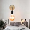 thumbnail image 2 of Lámpara de pared de cabecera creativa Baosity con base de madera blanca cálida para dormitorio decorativo Soporte de lámpara con luz LED Zulema lámpara de cabecera de pared, 2 of 8