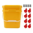 thumbnail image 2 of Automatic Chicken Waterer Cup With 12L Barrel For Poultry Drinking Includes Red Bowl & Black Screws, 2 of 6