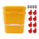 thumbnail image 1 of Bebedero automático para pollos con barril portátil de 12 l, equipo para aves de corral, cubo para ganso y pato, cuenco rojo para pájaros y tornillos negros., 1 of 14
