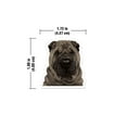 thumbnail image 2 of WIRESTER Car Air Freshener Fragrance Vent Clip Interior Decoration for Cars with Lemon Scented Pad - Gray Shar Pei Dog, 2 of 7