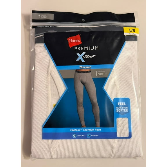 Hanes Men's X-Temp Waffle Knit Thermal Pants - Natural