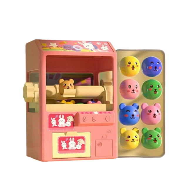 CNKOO Machine à Griffes pour Enfants Mini Distributrices Capsule Jeu de Griffes Prix Jouet Électronique Petits Jouets pour la Maison Sons et Musique Ajustables Excellent Cadeau d'Anniversaire pour 6 7 8 9 Ans