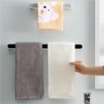 thumbnail image 4 of Bearachild Toallero sencillo colgador de toallas montado en la pared, toallero de baño sin perforaciones, organizador de toallas para baño y cocina Juegos de accesorios de baño No. 4 Bearachild HA025565-04, 4 of 6