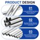 thumbnail image 3 of Tubo de Acero Inoxidable 304 Uxcell, 14mm OD 15mm ID 305mm Longitud Tubo Recto Metálico Sin Costura Tubo Soldable de 0.5mm para Proyectos de Industria y Bricolaje (0.55"ODx0.59"IDx12"L), 3 of 7