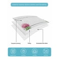 thumbnail image 5 of Quilts Twin Size Bedding Set, Green Cactus Tropical Lightweight Quilted Comforter, Grey Wooden Summer Soft Reversible Bedspread Coverlet with Pillow Covers for All Season, 68" x 86", 5 of 7